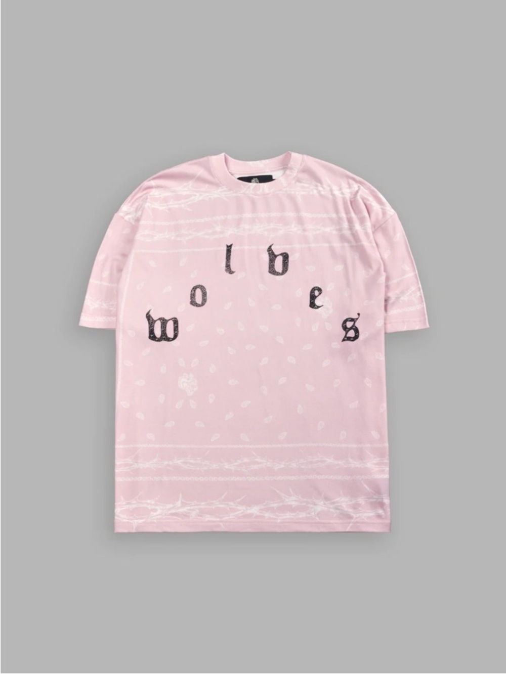 Darc Sport Pink Bandana-Print Short-Sleeve Tee with Black Graphic